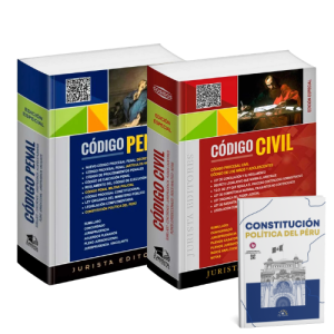 Pack Códigos Civil y Penal Jurista Editores - Tapa Blanda (Constitución Gratis)