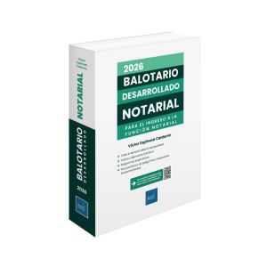 Balotario desarrollado notarial Para el ingreso a la función notarial 2026